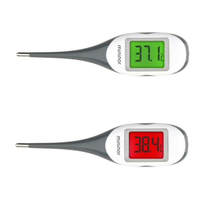 Digitalt termometer farve